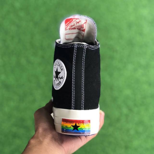 Converse 70S  Egret High Rainbow Black White Premium