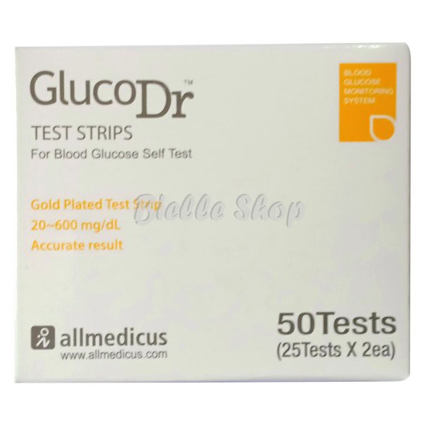 Strip GlucoDr - Strip Gula Darah Gluco Dr - Isi 50 Strip