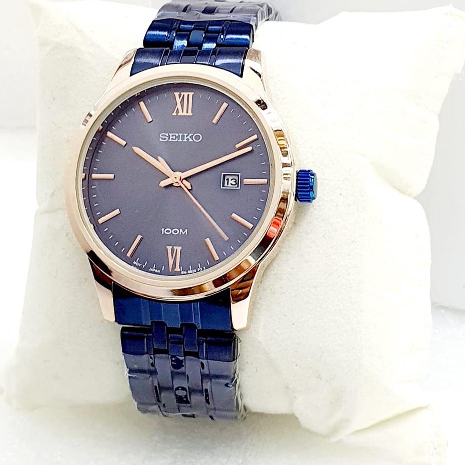 Stok terbatas.. PROMO Jam Tangan Fashion Saiko 5  Pria Cowok Analog Tanggal Aktif Rantai Stainless