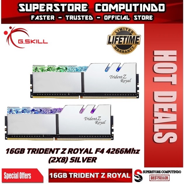 RAM G.Skill Trident Z Royal DDR4 16GB 4266Mhz -F4-4266C19D-16GTRS