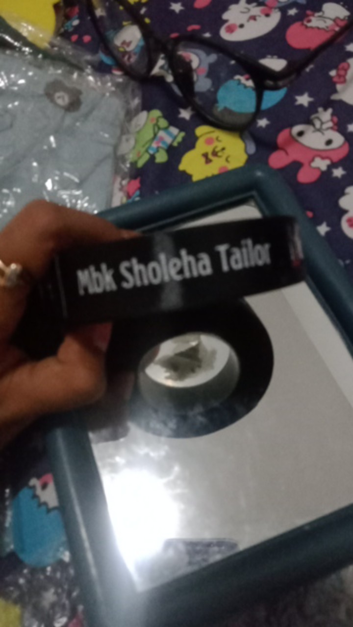 Sablon 1 W Lebel Baju Bahan Satin 2cm Pajang 18 Cm Jadi 200 Baju