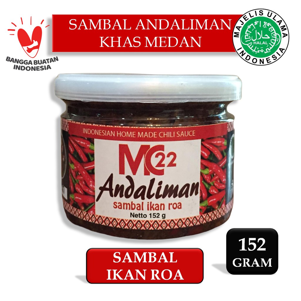 

Sambal Andaliman Sambal Ikan Roa 152gr