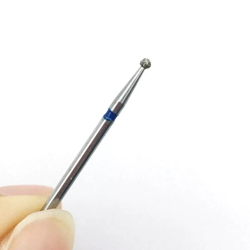 Dental round bur bulat leher panjang diamond burs gigi long neck shank highspeed high speed