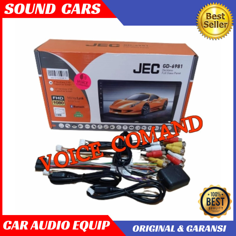 Head Unit Android 9 inch /10 inch VOICE COMAND JEC GD-6981 ANDROID JEC - 10 Best Quality Garansi