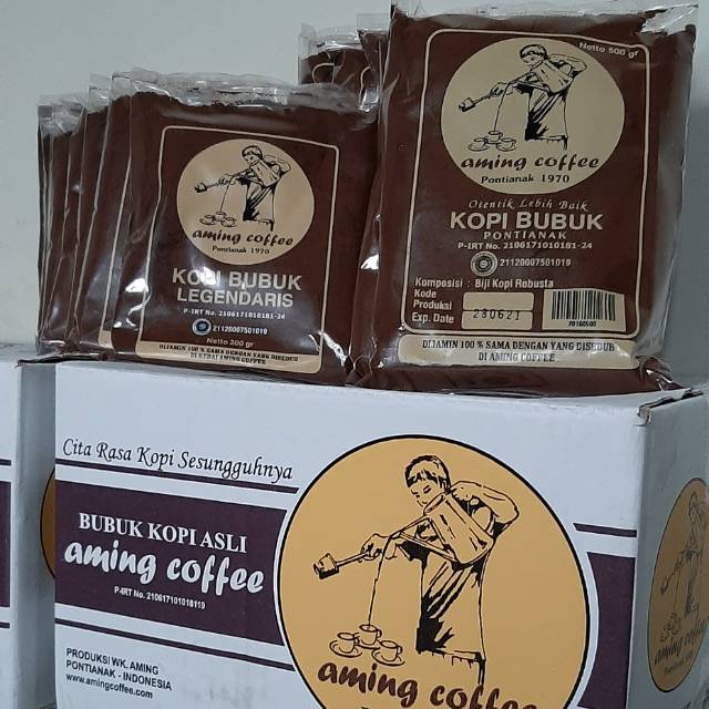 

Coffee shop kopi bubuk kopi legendaris aming asli pontianak Kalimantan