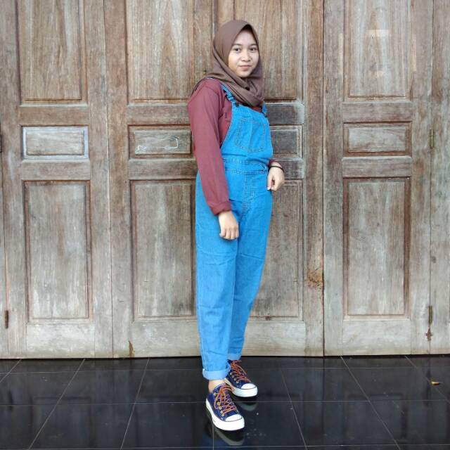 Jumpsuit Overal Jeans || Overal Celana || Fashion Wanita