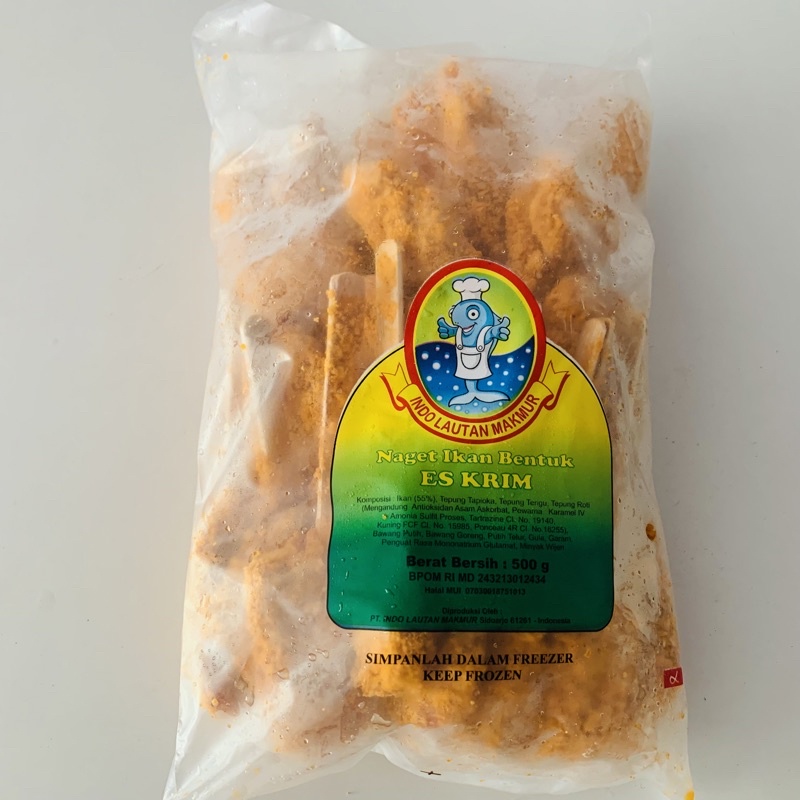 

naget ikan ilm bentuk es krim 500g
