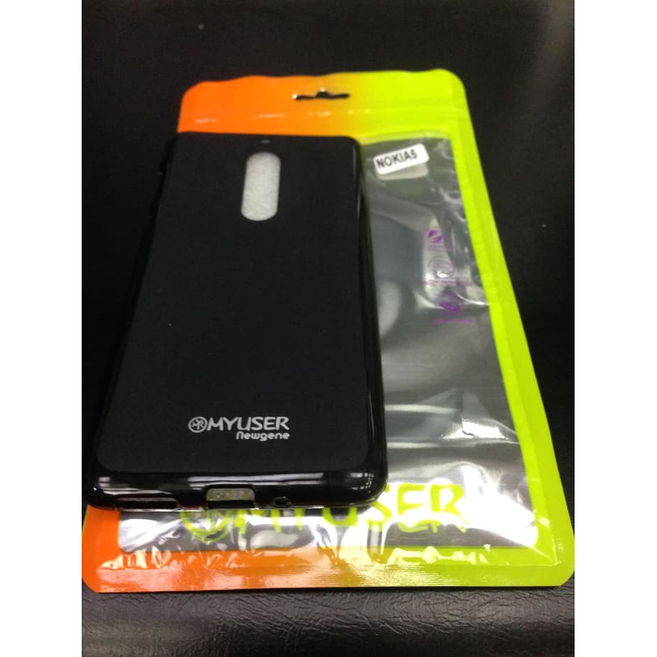 [termurah] Silikon Jelly Newgene Case Nokia 5 Hitam Doff
