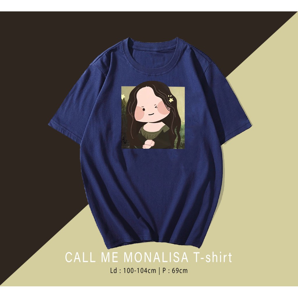 MONALISA HAPPY CARTOON ART  / TERMURAH KAOS DESIGN PREMIUM