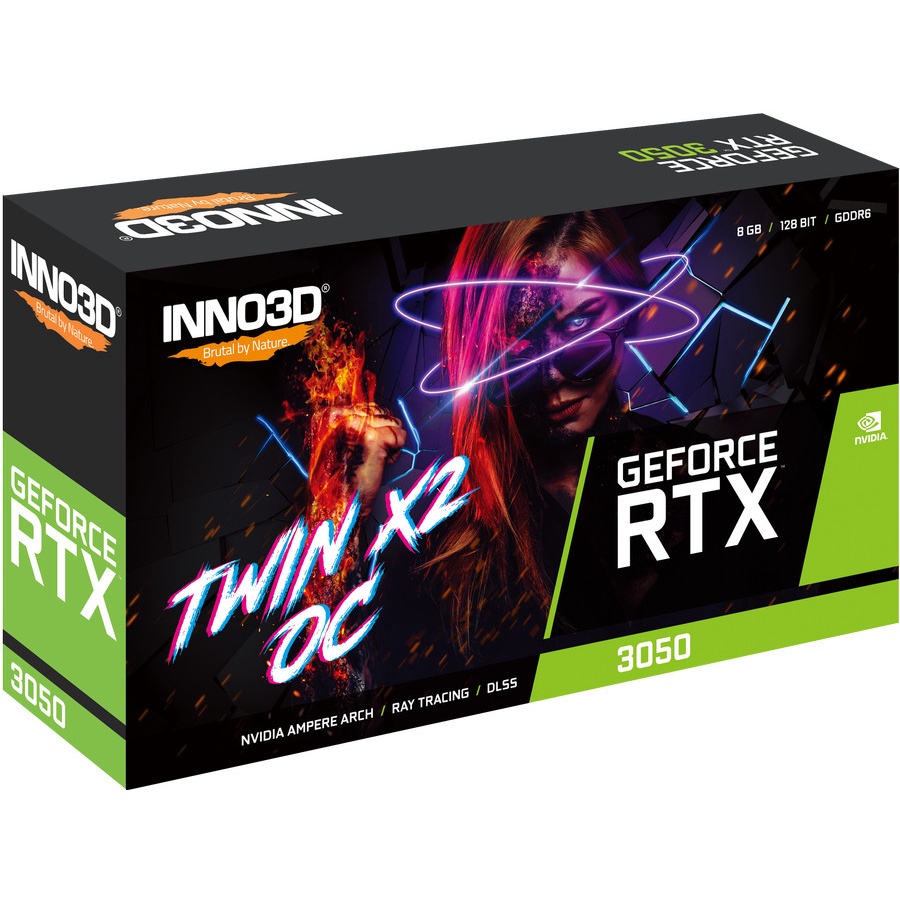 VGA INNO3D GEFORCE RTX 3050 TWIN X2 OC 8GB GDDR6