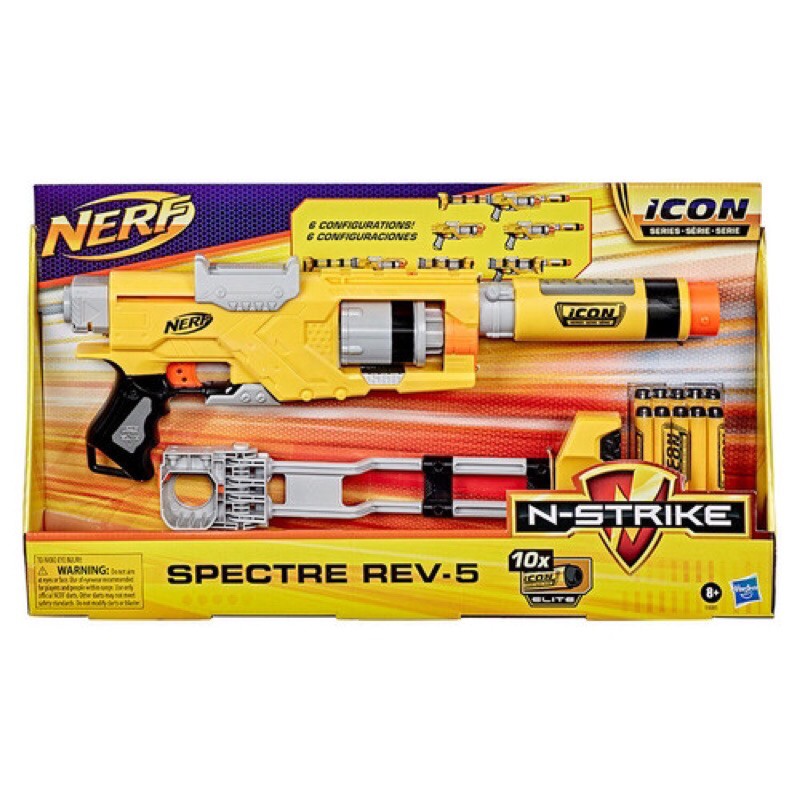 Nerf N-Strike Icon SPECTRE REV-5 New Sniper - Tembak Tembakan Anak - Nerf Gun Sniper 10 Peluru Nerf