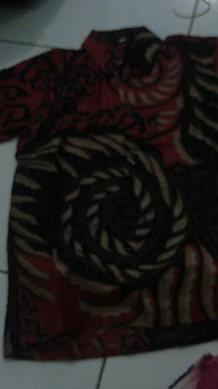 Coupel Gamis Family Batik Keluarga,sarimbit Ibu Ayah Dan Anak,baju Couple Batik Motif Puser Merah