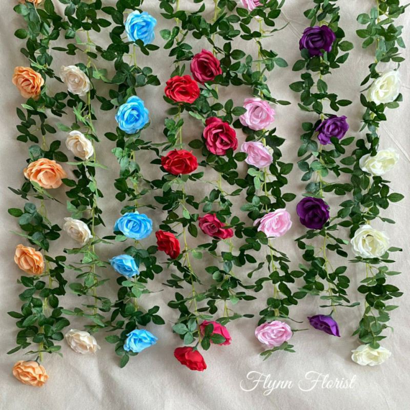 Rambat Polaries (satuan) Daun Artificial / Daun Dekorasi / Daun Plastik / Daun Pernikahan