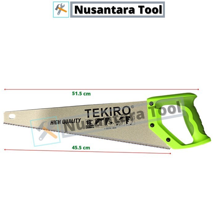 Tekiro Gergaji Kayu 2 Mata 18 In - Gergaji Potong Tekiro
