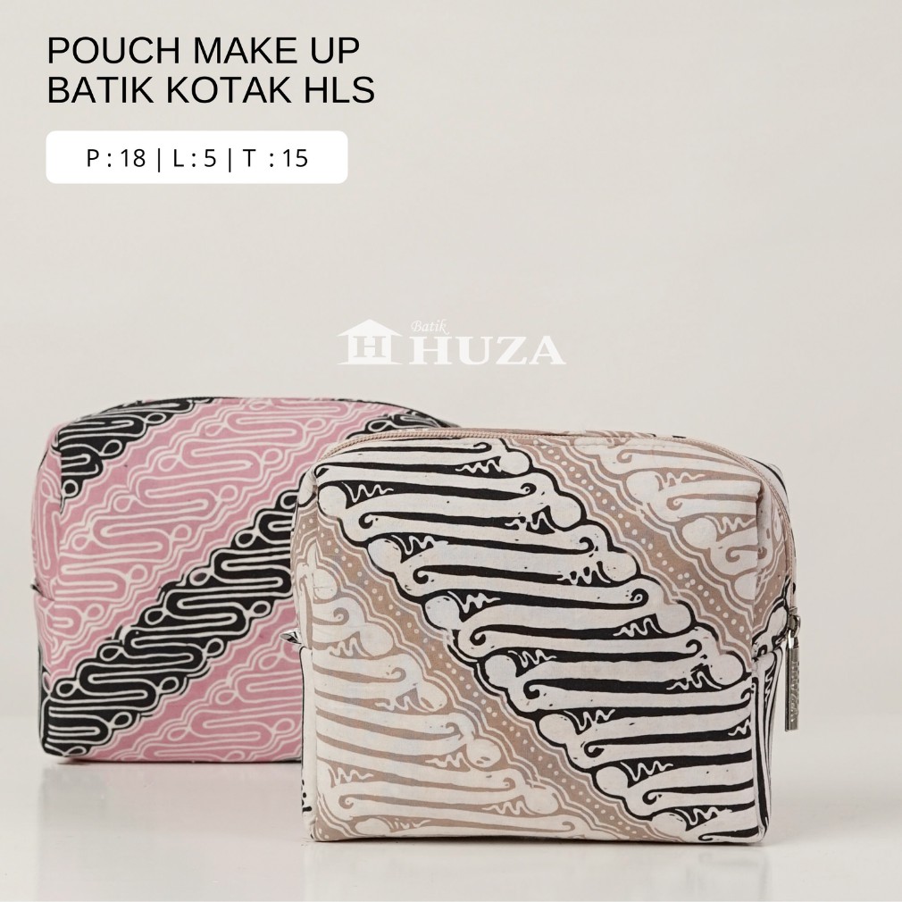 Batik Huza Pouch Make Up Pouch Make Up Batik Kotak Hls