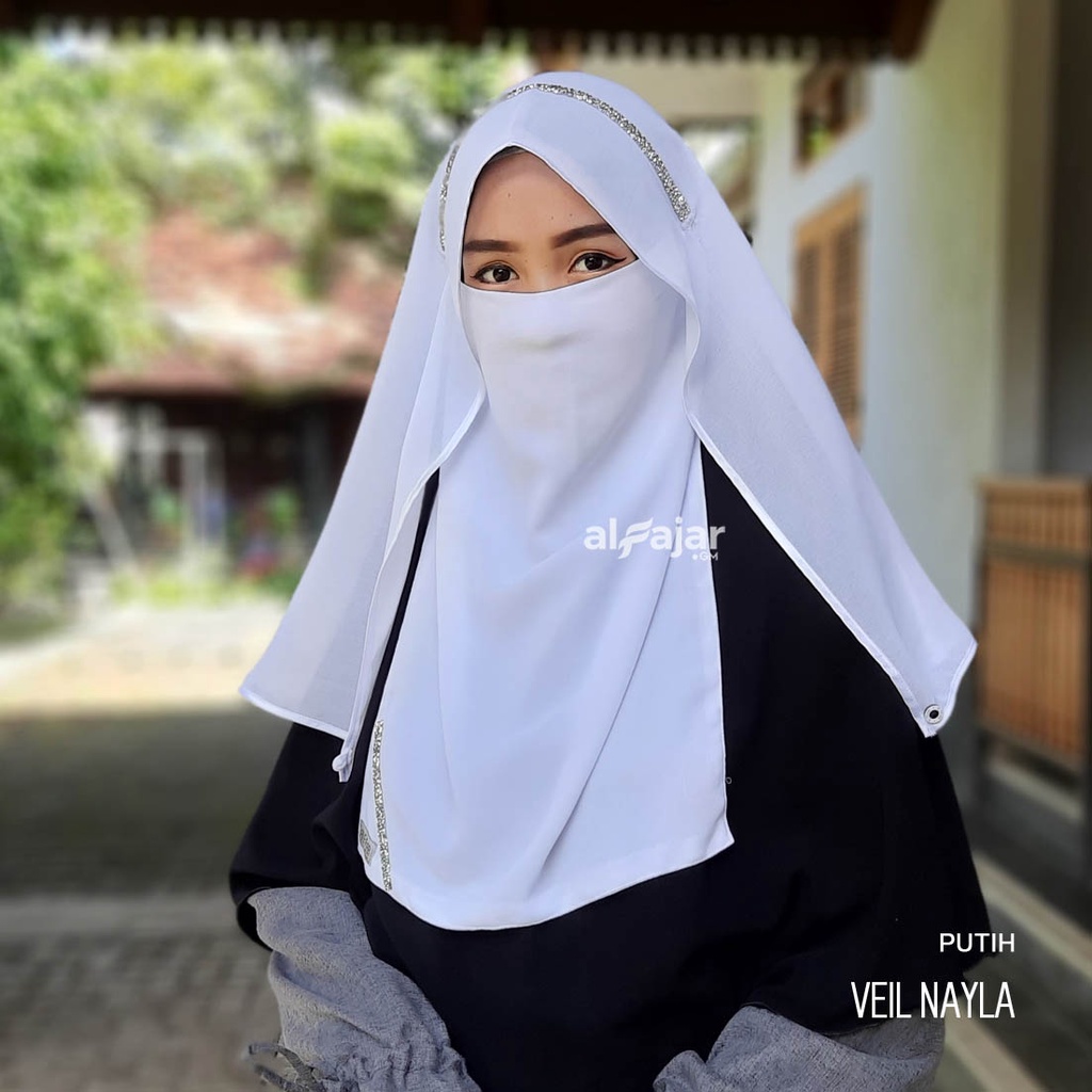 CADAR NIQOB BANDANA Veil Nayla Dua Layer by Alfajar