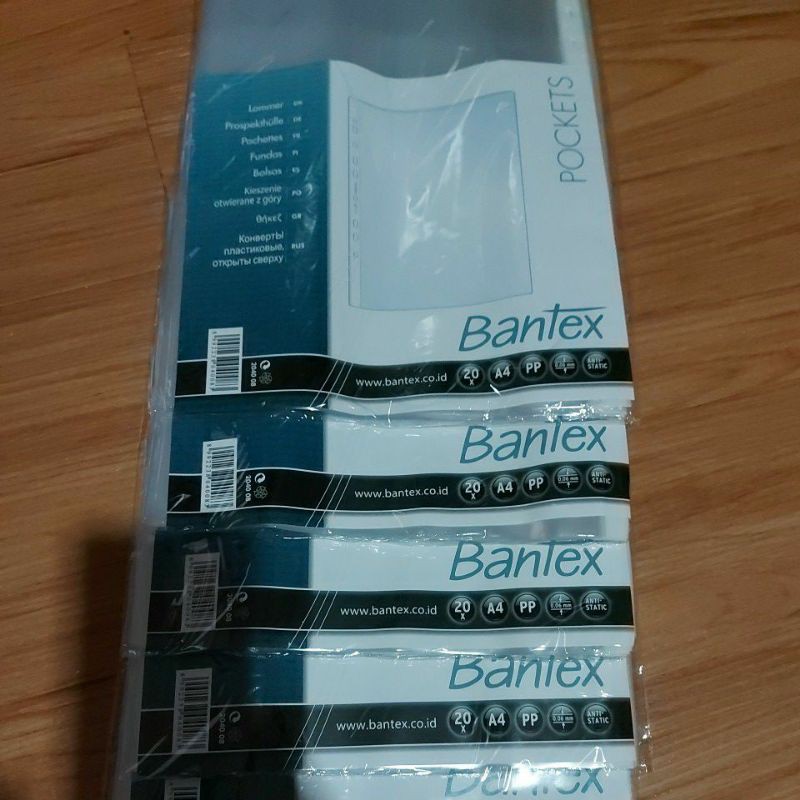 

pp pocket bantex a4 type 2040 isi 20 lembar