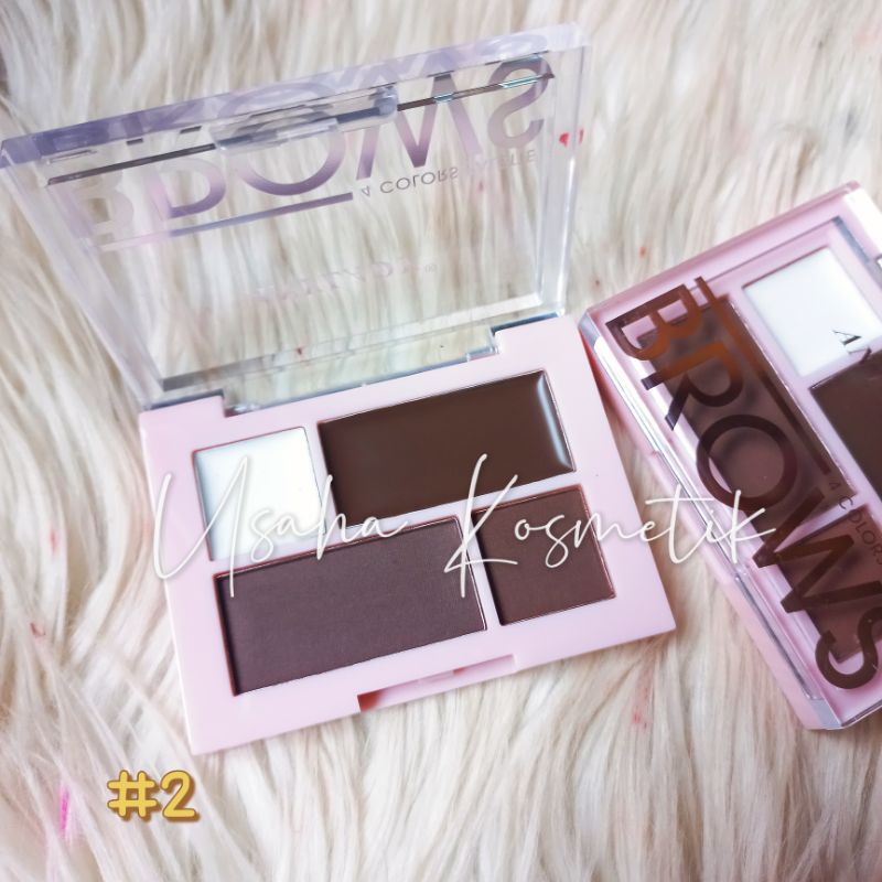 PROMO ECER!! EYEBROW POWDER&amp;GEL EYEBROW BROWS 4 COLOR/EYEBROW PALETRE BEST SELLER 937