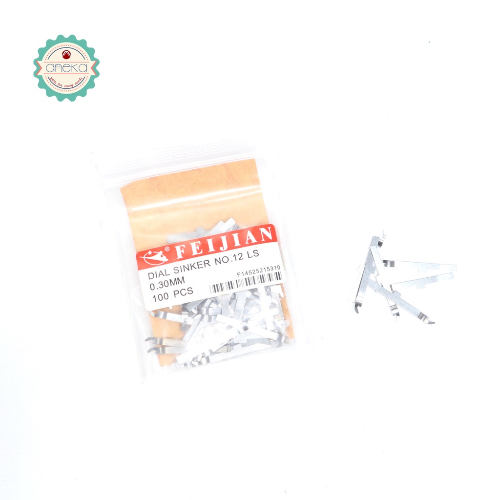 Jarum Mesin Kaos Kaki - Feijian Dial Sinker No.12  0.30MM (100pcs)