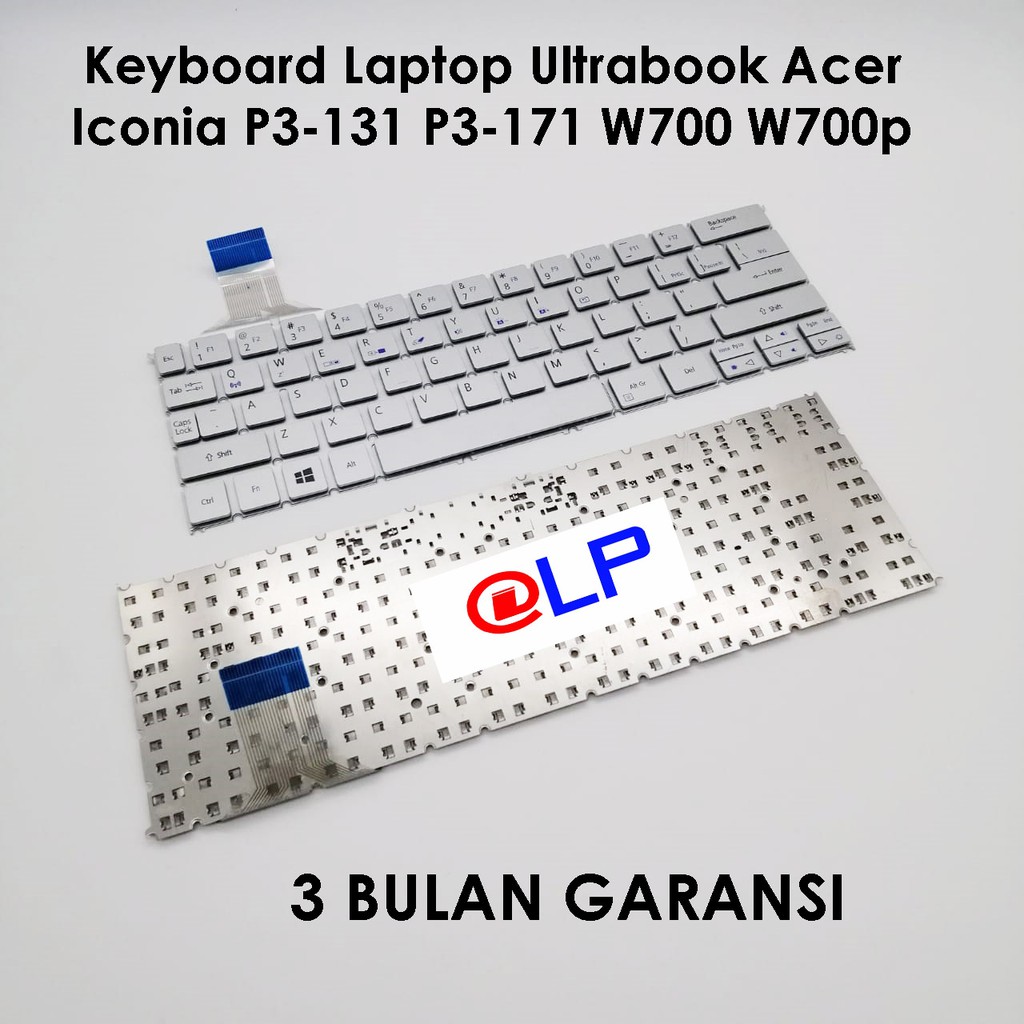 Keyboard Ultrabook Acer Iconia P3-131 P3-171 W700 W700p Silver