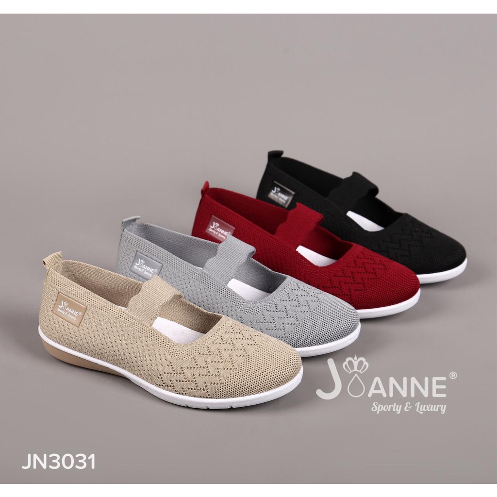 JOANNE FlyKnit Flats Shoes #JN3031 ORIGINAL