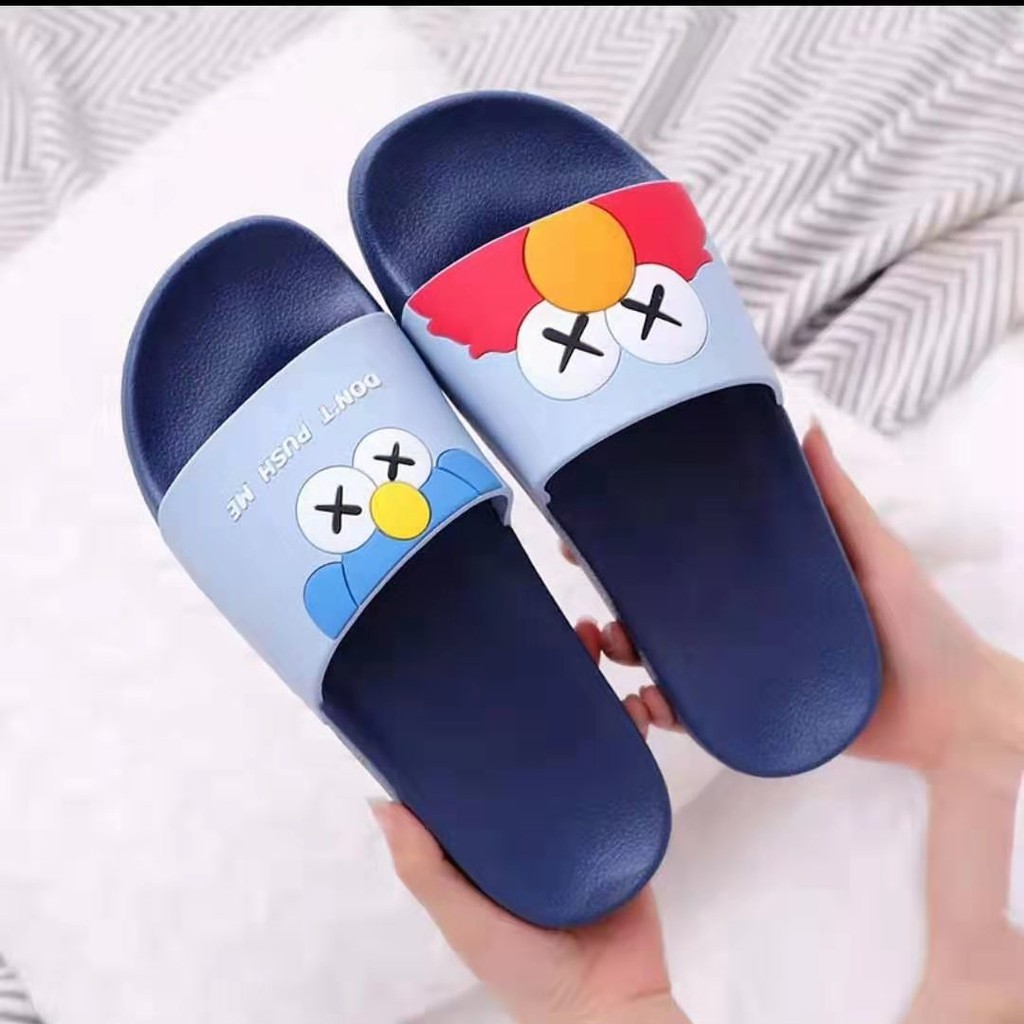 HappyOliver SANDAL ELMO IMPORT Sandal Anak selop karet lucu Sendal anak motif untuk anak perempuan laki