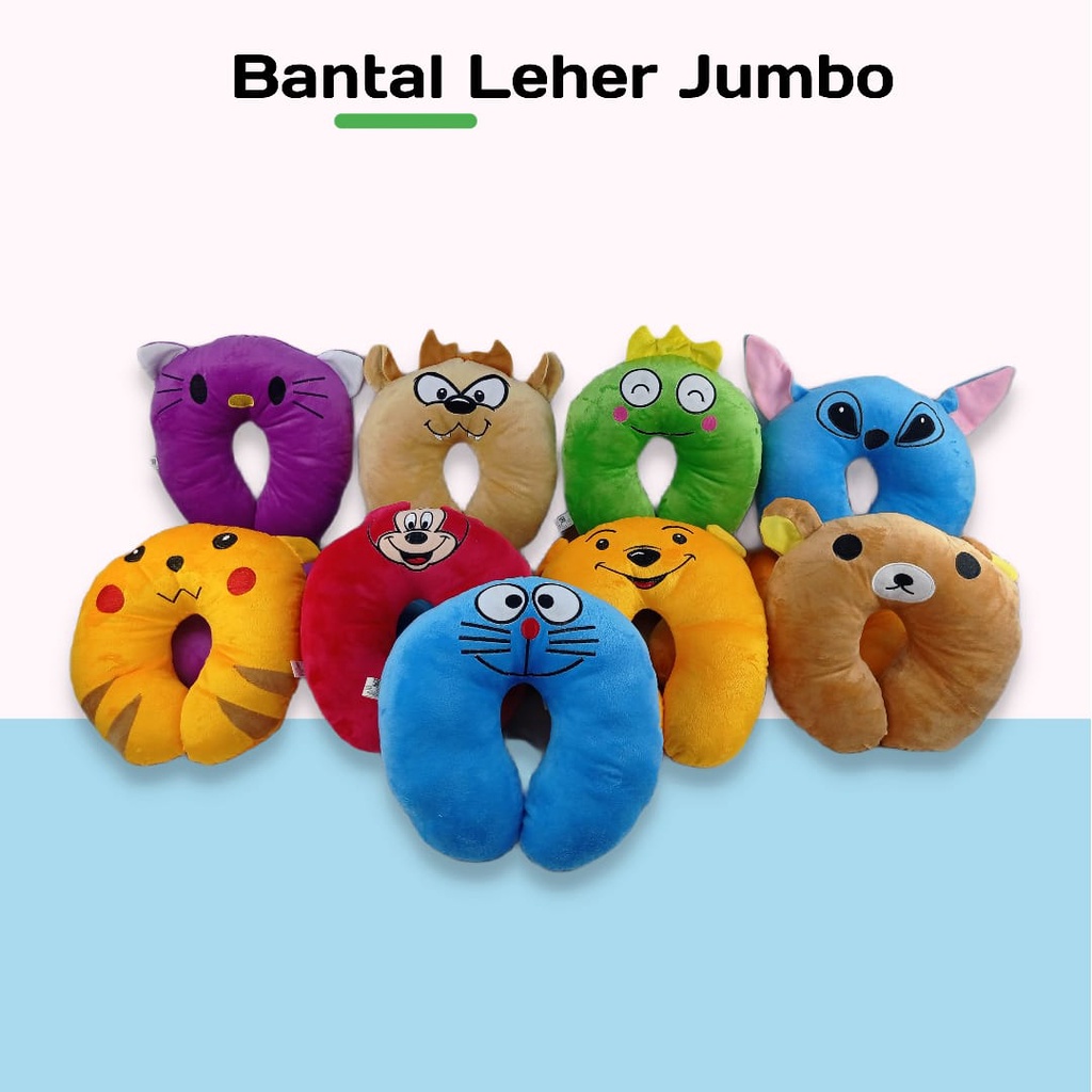 BONEKA BANTAL LEHER JUMBO KARAKTER ANAK SNI