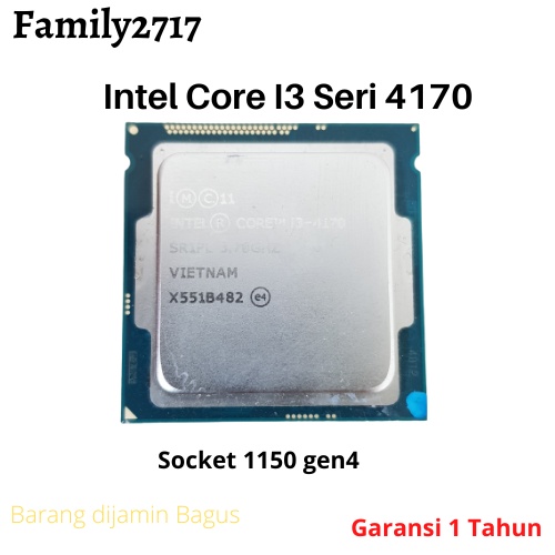 Procsesor core i3 seri 4170 gen4 intel