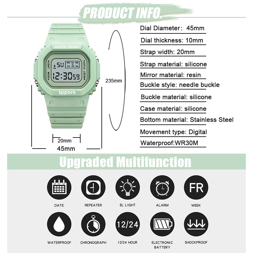 【KOK】✅COD Jam Tangan Pasangan / Jam Tangan GD Little Daisy Jelly / Jam Tangan Wanita Luminous Tahan Air-2