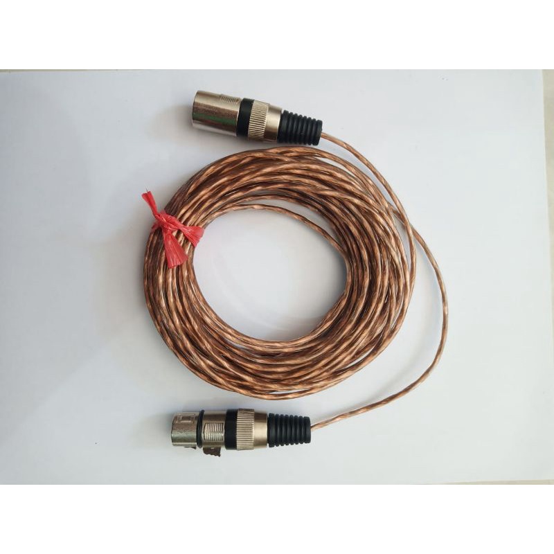 kabel mic makita head skerm jack canon male to canon female panjang 20m