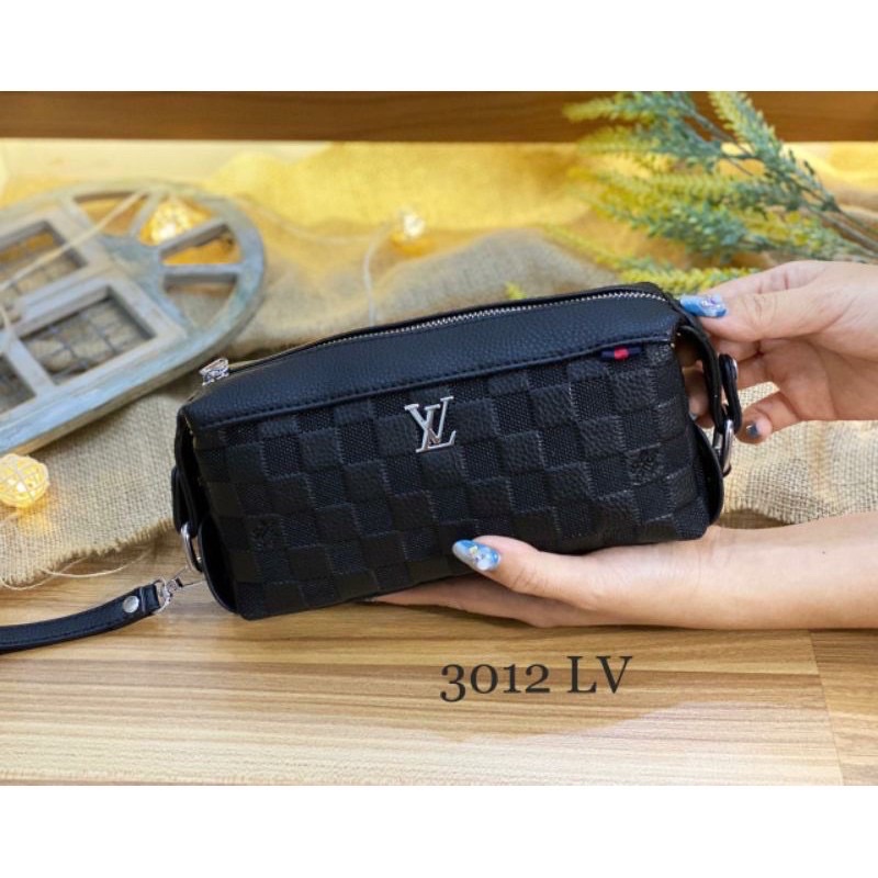 pouch clutch tangan embos 3012 premium pria/wanita