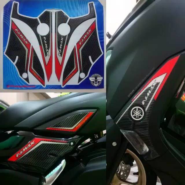 Stiker sticker timbul resain body samping yamah nmax 155 2020 terbaru