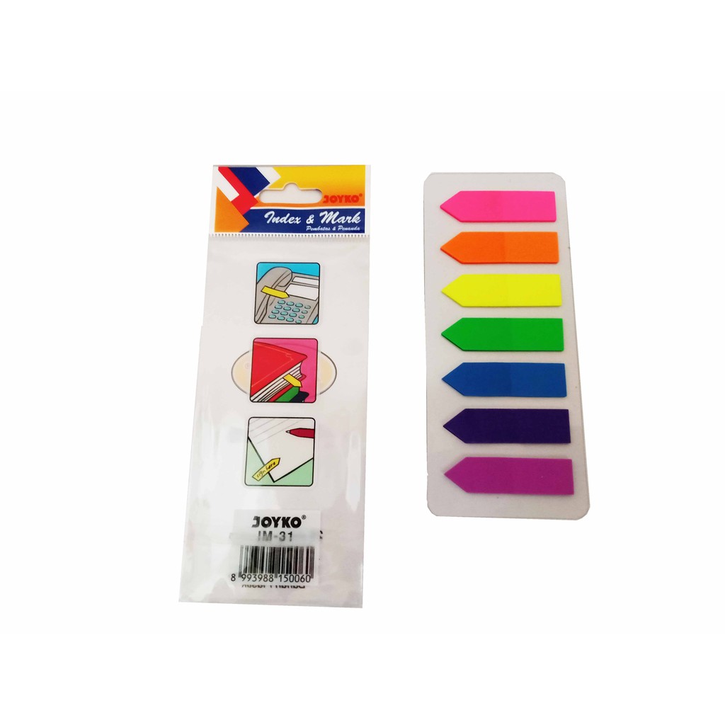 

Posit Pos it Pembatas Kertas Penanda Buku Joyko 7 warna