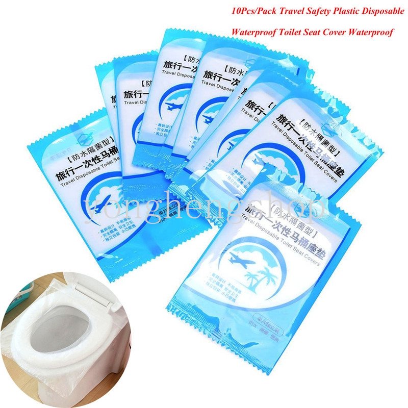 50pcs / set Cover Dudukan Toilet Sekali Pakai Portable Higienis Anti Bakteri Untuk Travel / Outdoor