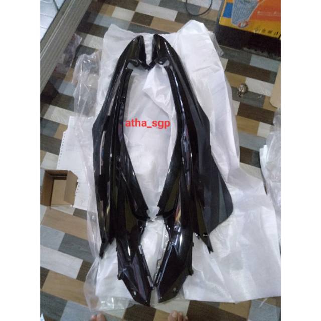 body box belakang hitam metalik suzuki satria fu 150 facelift bima ori sgp
