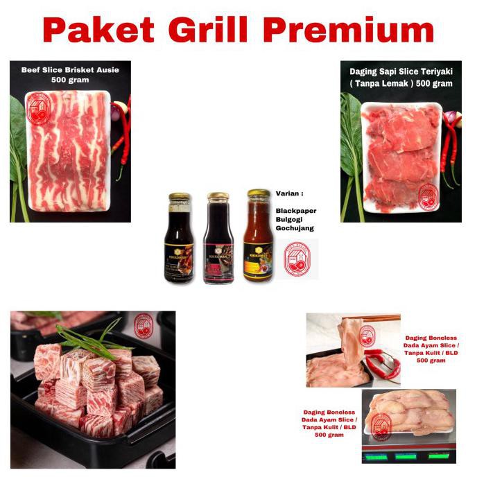 Paket Bbq Grill Beef Slice Yoshinoya Saikoro Sukiyaki Bulgogi Rameinshop22 Shopee Indonesia