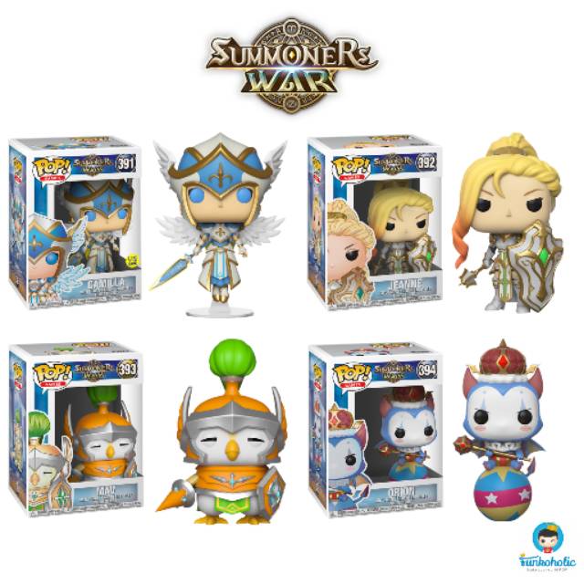 Funko POP Set Promotion Games Summoners War - Camilla, Jeanne, Mav, Orion