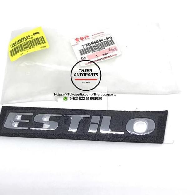 *UUTE* ♝Emblem Logo "Estilo" Suzuki Karimun Estilo Original SGP ♝