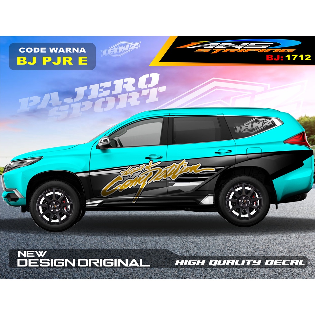 DECAL STICKER MOBIL PAJERO FORTUNER / STIKER MOBIL GRAND LIVINA / VARIASI STIKER PAJERO / STIKER MOBIL