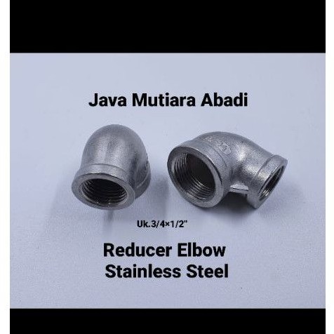Knie/Keni/Elbow/Reducer Elbow Stainless 3/4×1/2"