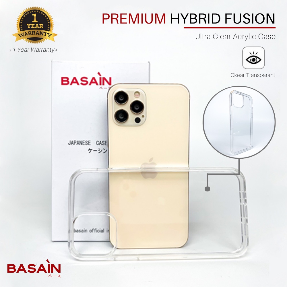 Casing iPhone 13 Pro Max Case PREMIUM Hybrid Fusion | BASAIN ORIGINAL