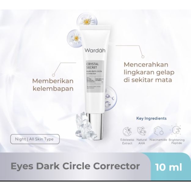 ☘️Yuri Kosmetik☘️ Wardah Crystal Secret Eyes Dark Circle Corrector