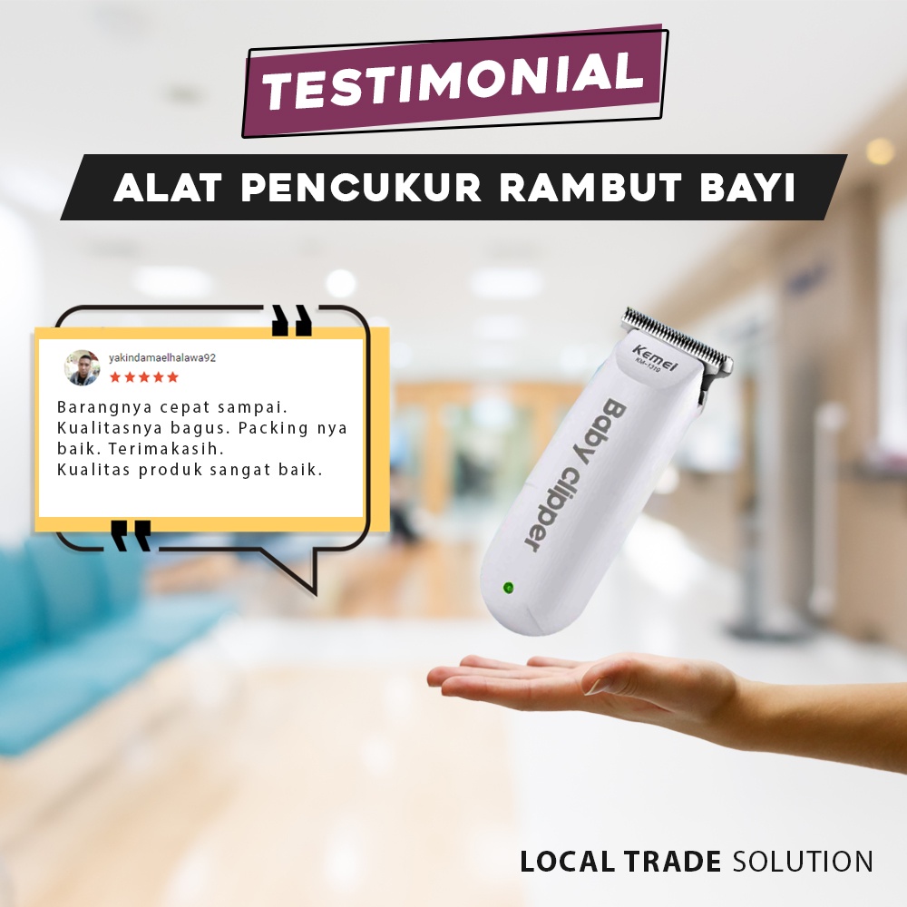 Alat Mesin Pencukur Rambut Bayi Elektrik Portable Tanpa Kabel Tanpa Suara Tidak Berisik Baby Shaver Trimmer