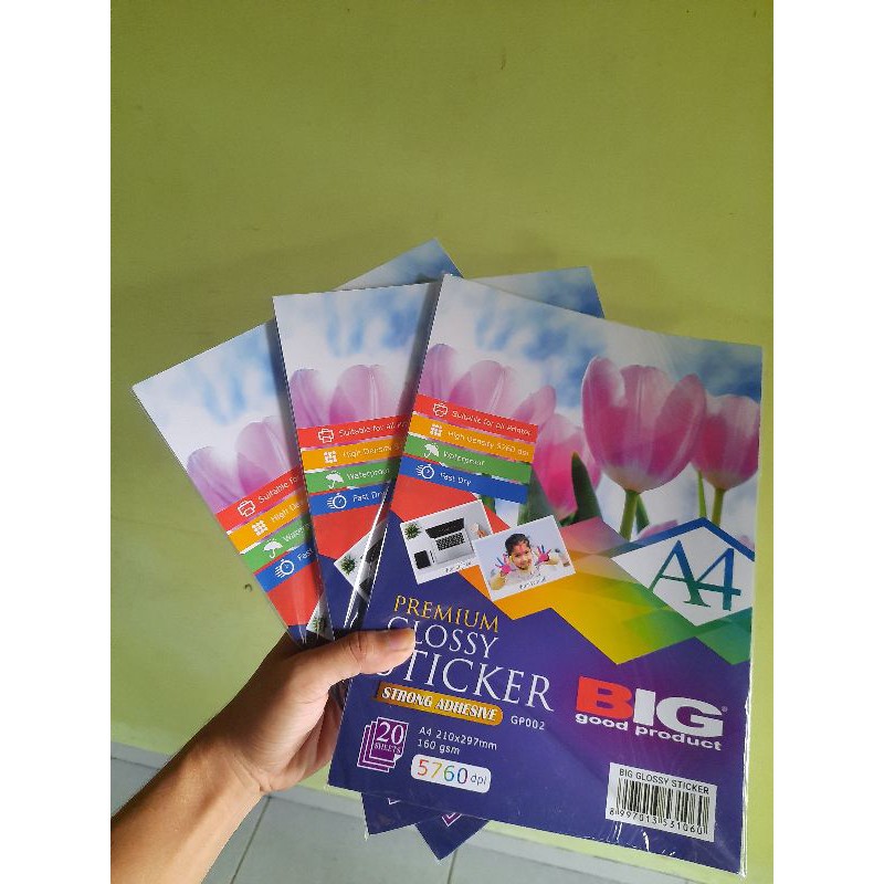 

Stiker Premium Glossy Foto Papper 160Gsm A4