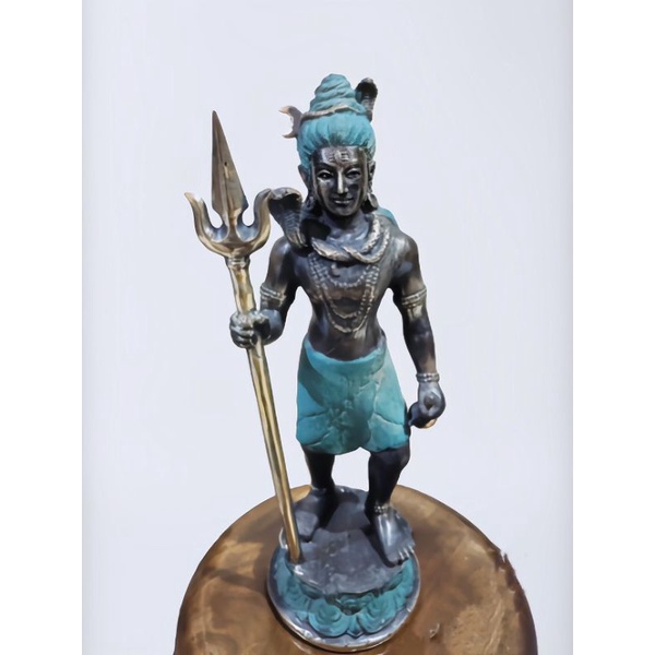 Patung Dewa Siwa Perunggu 35 Cm God Shiva Bronze Brass Statue