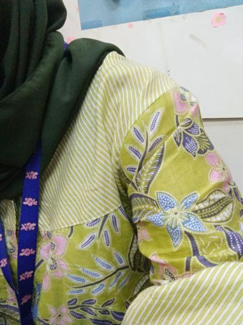 Sora Blouse Batik Cewek Blus Batik Wanita Seragam Batik Kerja Batik Solo Batik Modern Batik Pastel