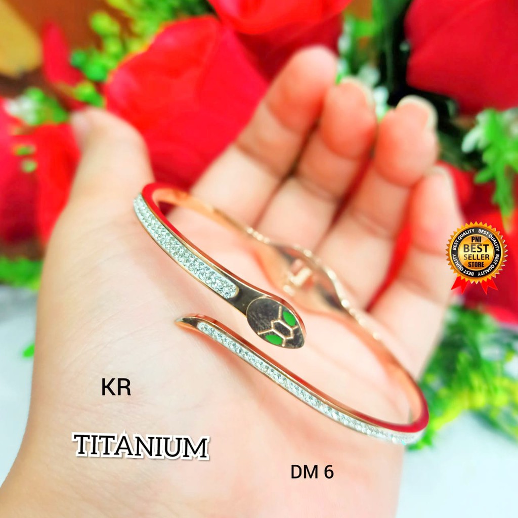 COD|| Gelang Bangkok TITANIUM Rosegold varian motif Remaja TIDAK LUNTUR, TIDAK BERKARAT