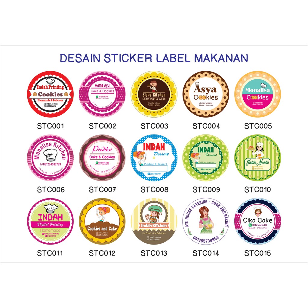 

Cetak Sticker Chromo Label Makanan Custom Harga Murah Bentuk Oval