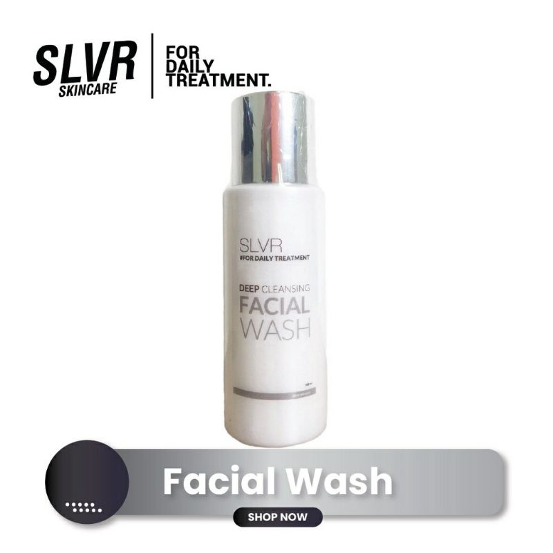 SABUN PERMBERSIH WAJAH SLVR SKINCARE FACIAL WASH WHITENING