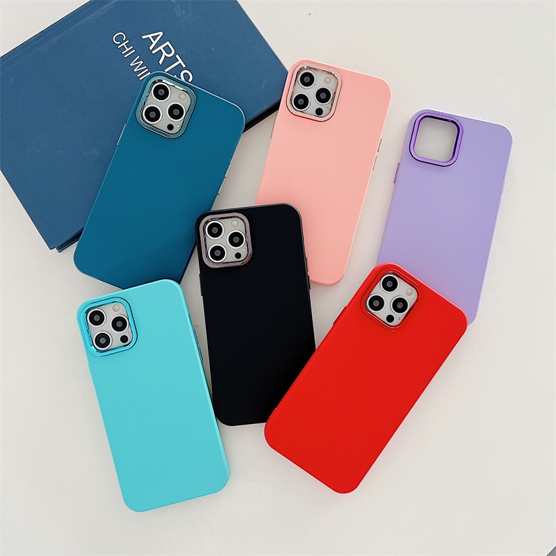 Hard case Bahan PP Warna Polos Untuk Iphone 11 12 13PROMAX X XS XR XSMAX 6 / 7 / 8 plus